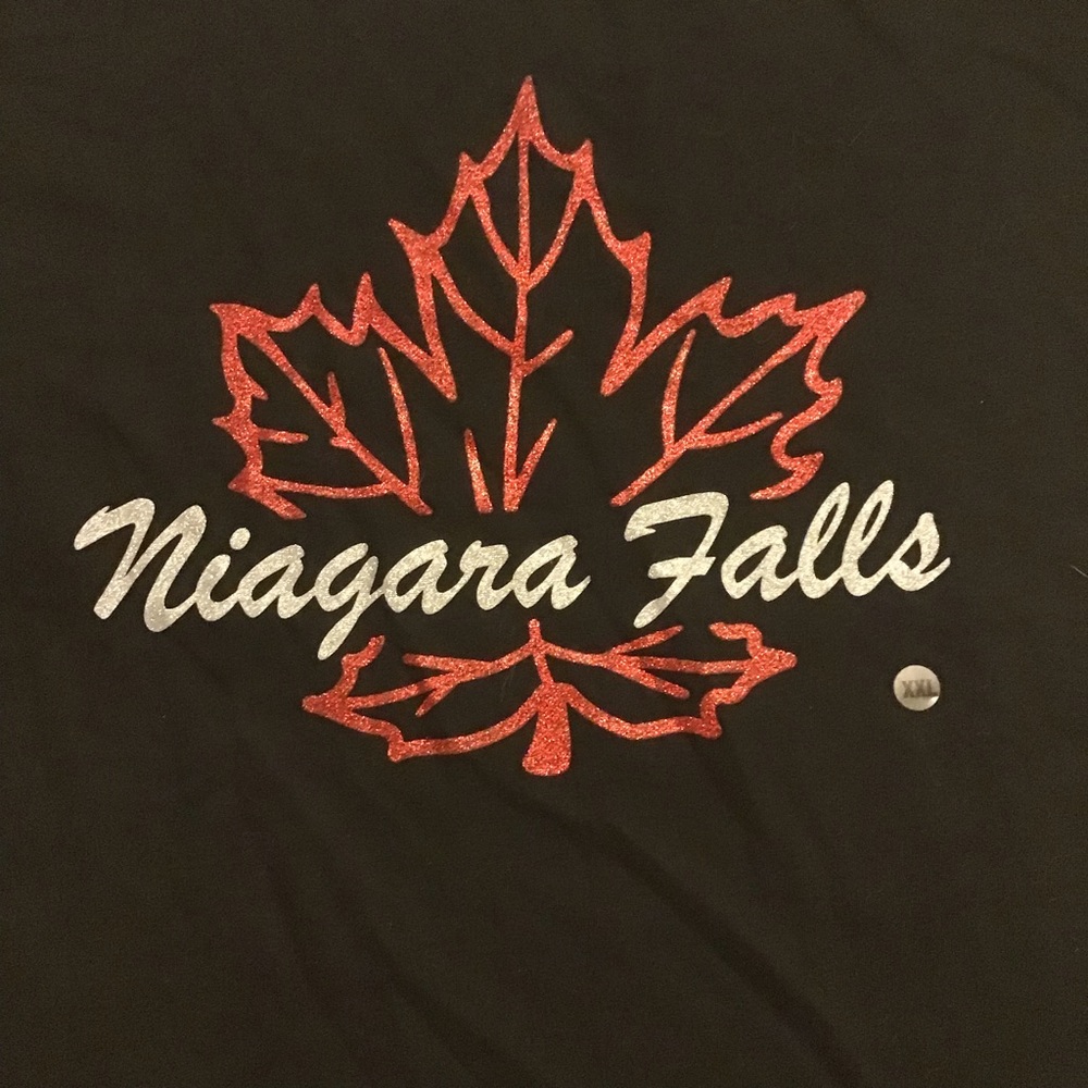 Sparkly Niagara Falls Ladies Tee Size XL